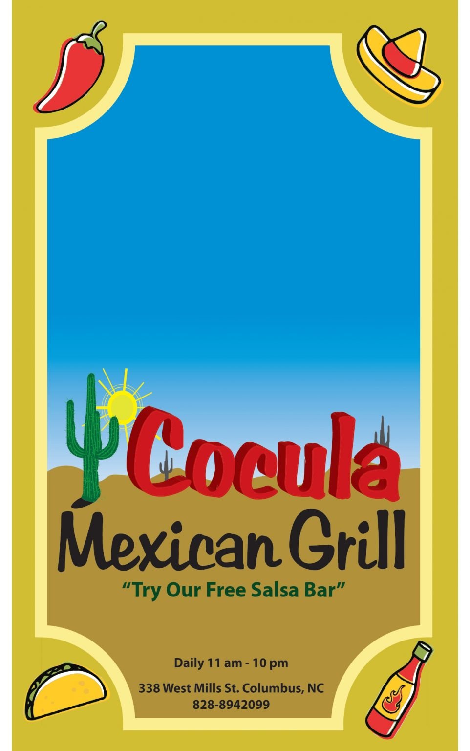 Our Menu 🌵Cocula Mexican Grill